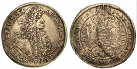 UNGHERIA. Leopold I, 1657-1705. Thaler 1690. Busto a d. R/ Aquila bicipite coronata. KM# 214.1. Arg. g. 27,76. q.BB. Impercettibili graffi al diritto.