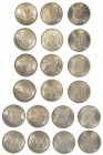 USA. Lotto di dieci monete. Morgan Dollar 1880 (x 3 esemplari) - 1881 - 1884 (x 2 esemplari) - 1885 (x 3 esemplari) - 1887. Conservazioni da SPL a q.F...