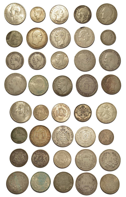 STATI VARI. Lotto di venti monete. Svezia. 2 Kronor 1876 - 1892 - 1931. Bulgaria...