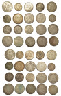 STATI VARI. Lotto di venti monete. Svezia. 2 Kronor 1876 - 1892 - 1931. Bulgaria. 5 Leva 1884 - 1892 (x 2 esemplari). 100 Leva 1930 - 1937. Grecia. 5 ...