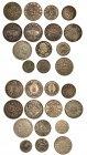 STATI VARI. Lotto di quattordici monete. Ceylon C.N. Rupee 1957 (nichel). Irak. Riyal. India. Rupia 1942. Iran. 5000 Dinars 1902. Egitto. 20 Piastre 1...