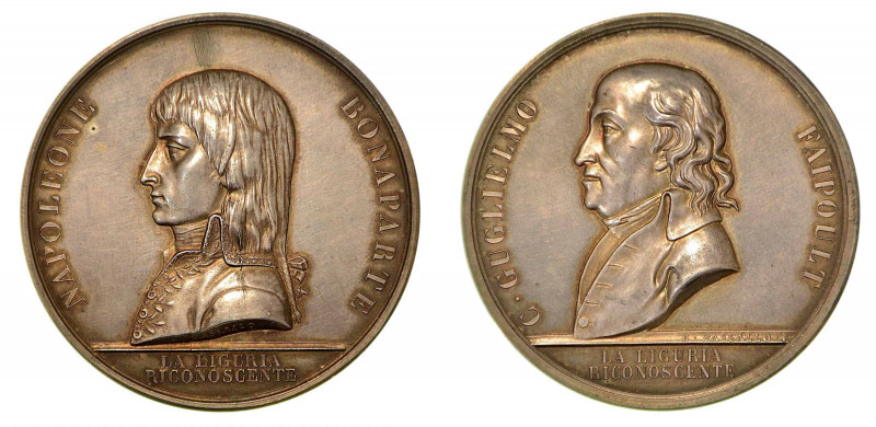 COSTITUZIONE DELLA REPUBBLICA LIGURE. Medaglia in argento, 1797. Busto a s. del ...