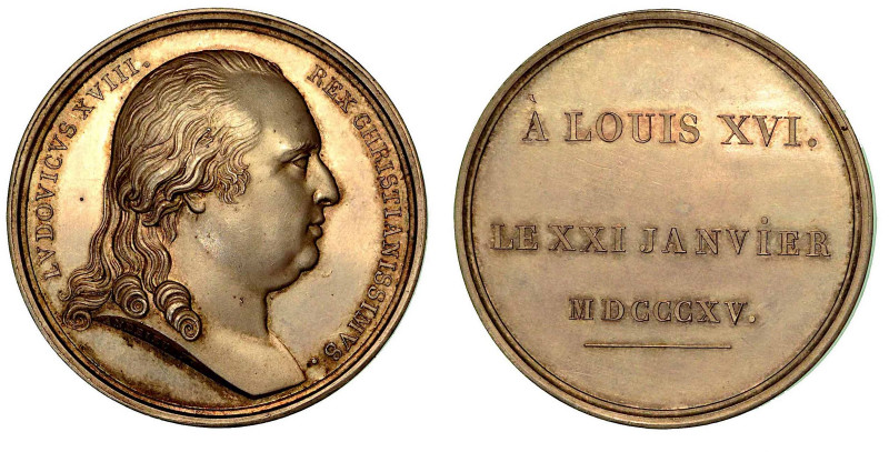 LUIGI XVIII, 1814-1824. SEPOLTURA DI LUIGI XVI E MARIA ANTONIETTA A SAINT-DENIS....