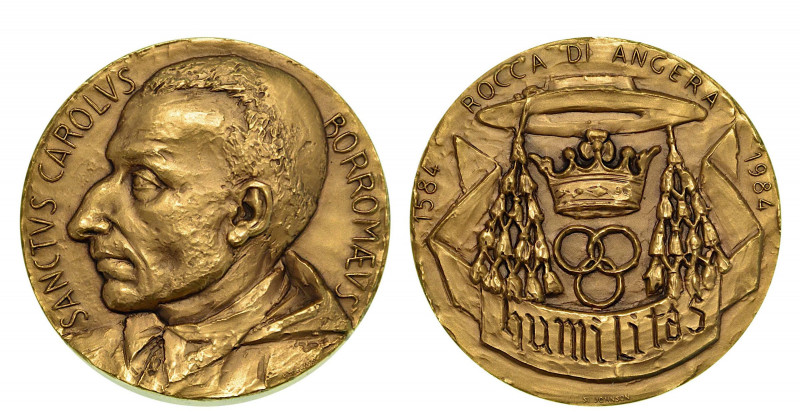 ITALIA. San Carlo Borromeo. Medaglia commemorativa per i 400 anni dalla scompars...