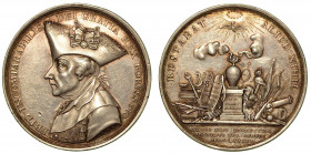 GERMANIA - PRUSSIA. Federico III, 1740-1786. Medaglia in argento 1786. Busto di Federico in uniforme militare rivolto a s. R/ Al centro urna coronata ...
