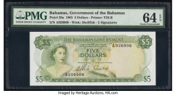 Bahamas Bahamas Government 5 Dollars 1965 Pick 20a PMG Choice Uncirculated 64 EPQ. 

HID09801242017

© 2020 Heritage Auctions | All Rights Reserved
