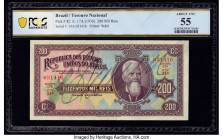 Brazil Thesouro Nacional 200 Mil Reis ND (1936) Pick 82 PCGS Banknote About UNC 55. 

HID09801242017

© 2020 Heritage Auctions | All Rights Reserved