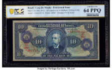 Brazil Banco do Brasil 10 Cruzeiros on 10 Mil Reis ND (1942) Pick 126 PCGS Banknote Choice UNC 64 PPQ. 

HID09801242017

© 2020 Heritage Auctions | Al...
