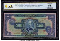 Brazil Banco do Brasil 500 Cruzeiros on 500 Mil Reis ND (1942) Pick 131b PCGS Banknote Choice AU 58. 

HID09801242017

© 2020 Heritage Auctions | All ...