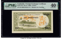 Cambodia Foreign Exchange Certificate 10 Riels ND (ca. 1960s) Pick FX4 PMG Extremely Fine 40 EPQ. 

HID09801242017

© 2020 Heritage Auctions | All Rig...