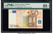 European Union Central Bank, Belgium 50 Euro 2002 Pick 11z PMG Superb Gem Unc 68 EPQ. 

HID09801242017

© 2020 Heritage Auctions | All Rights Reserved...