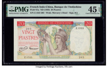 French Indochina Banque de l'Indo-Chine 20 Piastres ND (1949) Pick 81a PMG Choice Extremely Fine 45 EPQ. 

HID09801242017

© 2020 Heritage Auctions | ...