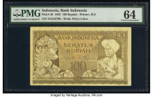 Indonesia Bank Indonesia 100 Rupiah 1952 Pick 46 PMG Choice Uncirculated 64. 

HID09801242017

© 2020 Heritage Auctions | All Rights Reserved