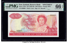 New Zealand Reserve Bank of New Zealand 100 Dollars ND (1985-89) Pick 175bs Specimen PMG Gem Uncirculated 66 EPQ. 

HID09801242017

© 2020 Heritage Au...