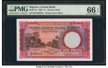 Nigeria Central Bank of Nigeria 1 Pound 15.9.1958 Pick 4a PMG Gem Uncirculated 66 EPQ. 

HID09801242017

© 2020 Heritage Auctions | All Rights Reserve...