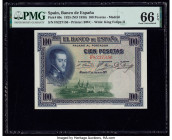 Spain Banco de Espana 100 Pesetas 1.7.1925 (ND 1936) Pick 69c PMG Gem Uncirculated 66 EPQ. 

HID09801242017

© 2020 Heritage Auctions | All Rights Res...