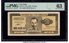 Vietnam Giay Bac Viet Nam 50 Dong ND (1950) Pick 32 PMG Choice Uncirculated 63. Stains are noted on this example.

HID09801242017

© 2020 Heritage Auc...