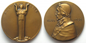 FRANCE. Medal 1935, 300th Anniversary of the French Academy, Richelieu, bronze, 81mm