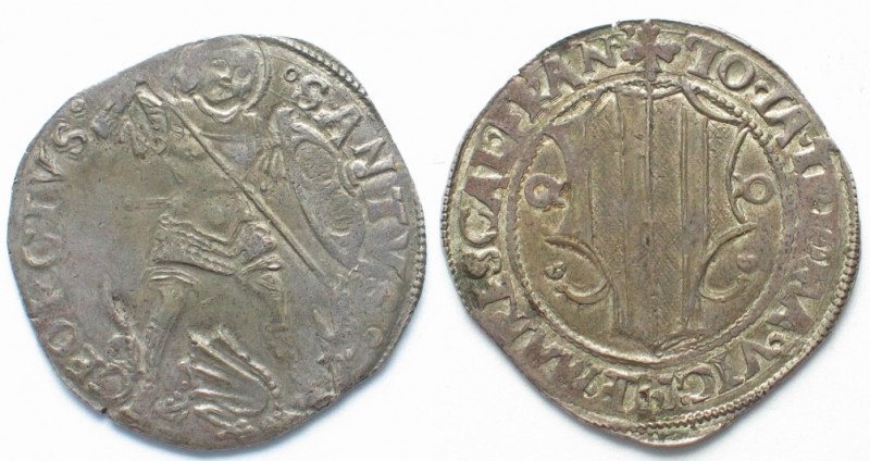 SWISS CANTONS. Graubünden. Misox, Grosso of 6 Soldi ND (1487-1518), Johann Jakob...
