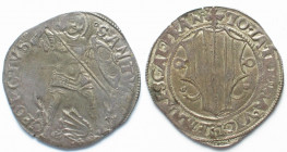 SWISS CANTONS. Graubünden. Misox, Grosso of 6 Soldi ND (1487-1518), Johann Jakob Trivulzio, silver, UNC