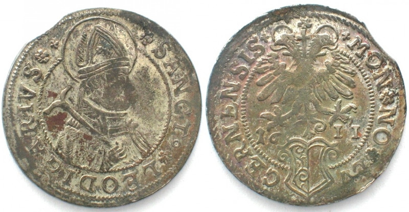 SWISS CANTONS. Luzern, Dicken 1611, St. Leodegard, silver, XF!
HMZ 2-635c.