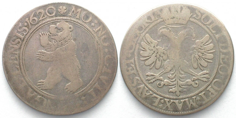 SWISS CANTONS. Saint Gall, City, 1/2 Thaler 1620, silver, VF-, 
HMZ 2-898a. St....
