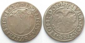 SWISS CANTONS. Schwyz, 4 Batzen 1674, silver, VF, rare!