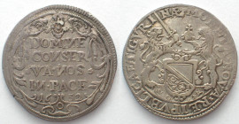 SWISS CANTONS. Zürich, 1/2 Thaler 1652, silver, VF-XF!