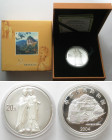 CHINA. 20 Yuan 2004, Maiji Grottoes, from the Chinese Grotto Art Series, 3rd issue, silver, 2 oz, Proof