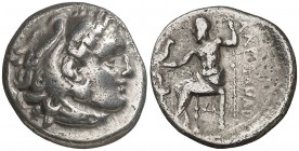 Imperio Macedonio. Alejandro III, Magno (336-323 a.C.). Sardis. Dracma. (S. 6730 var) (MJP. 2637b). 4 g. MBC/MBC-.
