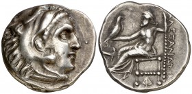 Imperio Macedonio. Alejandro III, Magno (336-323 a.C.). Dracma. (S. 6730 var) (MJP. falta). 4,27 g. MBC+.