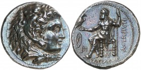 Imperio Macedonio. Filipo III, Arridaeo (323-317 a.C.). Babilonia. Tetradracma. (S. 6749 var) (MJP. P189). 17,10 g. Pátina oscura. Bella. Ex Gorny & M...