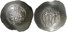 Manuel I, Comneno (1143-1180). Constantinopla. Aspron trachy de vellón. (Ratto 2140) (S. 1964). 2,99 g. MBC.