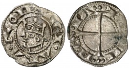 Alfons I (1162-1196). Provença. Ral coronal. (Cru.V.S. 170) (Cru.C.G. 2104). 0,88 g. Corona doble. MBC.