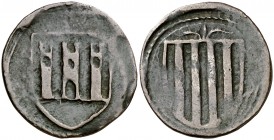 Castelló de Farfanya. Senyal. (Cru.L. 1450) (Cru.C.G. 3694). 5,24 g. MBC-.