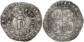 Pedro I (1350-1368). Sevilla. Real. (AB. 380). 2,97 g. Grieta que atraviesa toda la moneda. (MBC).