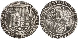 Reyes Católicos. Toledo. 1 real. (Cal. 411). 2,66 g. BC+.