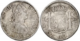 1797. Carlos IV. Potosí. PP. 4 reales. (Cal. 873). 13,30 g. BC+.