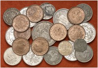 Bolivia. Lote de 37 monedas de cobre, níquel y plata. A examinar. MBC-/S/C.
