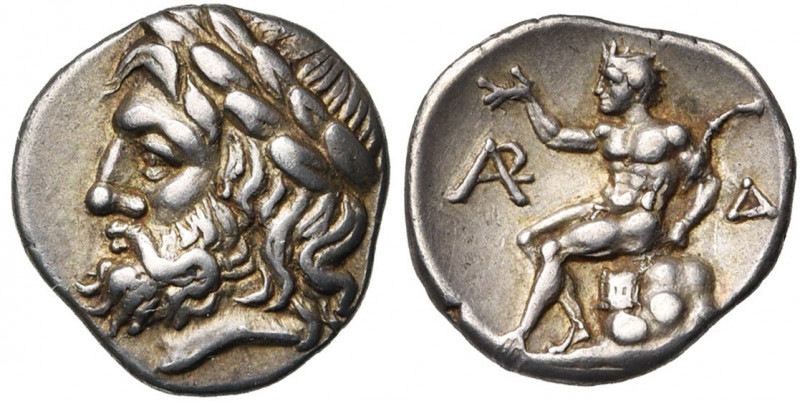 ARCADIE, MEGALOPOLIS, AR drachme, 320-275 av. J.-C. Frappé au nom de la ligue ar...