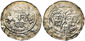ALLEMAGNE, GOSLAR, Henri III, empereur (1046-1056), AR denier. D/ B. couronné de f., avec pendilia. R/ B. des saints Simon et Judas de f. Dan. 668; Kl...