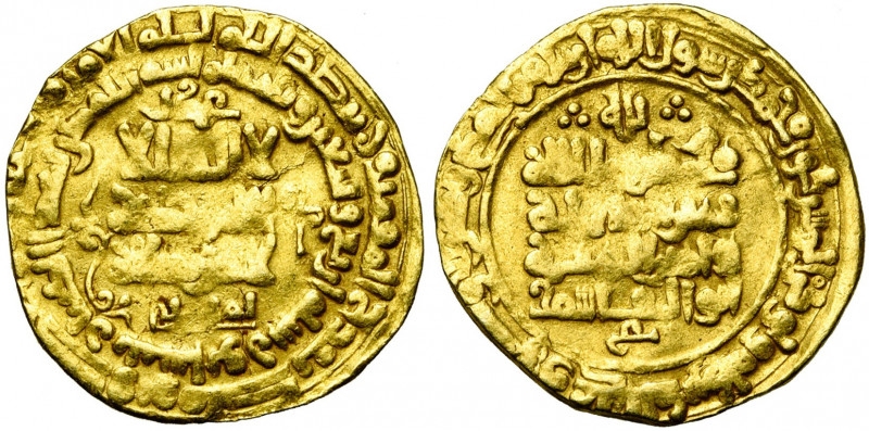 GHAZNAVID, Mahmud (AD 999-1030/AH 389-421) AV dinar, AH 394, Nishapur. With titl...