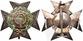 LUXEMBOURG, Ordre de la Couronne de chêne, plaque de grand officier en argent (72 mm), sans nom de fabricant au revers.