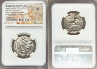 MACEDONIAN KINGDOM. Alexander III the Great (336-323 BC). AR tetradrachm (25mm, 6h). NGC XF. Posthumous issue of Ake or Tyre, uncertain dated Regnal y...