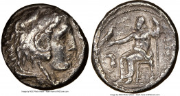 MACEDONIAN KINGDOM. Alexander III the Great (336-323 BC). AR tetradrachm (24mm, 1h). NGC Choice Fine. Lifetime issue of 'Amphipolis', under Antipater,...