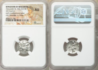MACEDONIAN KINGDOM. Alexander III the Great (336-323 BC). AR drachm (16mm, 12h). NGC AU. Posthumous issue of Sardes, ca. 323-319 BC. Head of Heracles ...