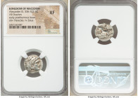 MACEDONIAN KINGDOM. Alexander III the Great (336-323 BC). AR drachm (17mm, 9h). NGC XF. Posthumous issue of Lampsacus, ca. 310-301 BC. Head of Heracle...
