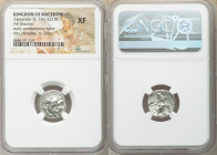 MACEDONIAN KINGDOM. Alexander III the Great (336-323 BC). AR drachm (16mm, 11h). NGC XF. Sardes, ca. 334-323 BC. Head of Heracles right, wearing lion ...