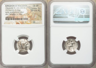 MACEDONIAN KINGDOM. Alexander III the Great (336-323 BC). AR drachm (17mm, 4.22 gm, 12h). NGC Choice VF 5/5 - 4/5. Posthumous issue of Pamphylia, Side...