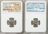 MACEDONIAN KINGDOM. Alexander III the Great (336-323 BC). AR drachm (17mm, 11h). NGC VF. Lifetime issue of Miletus, ca. 325-323 BC. Head of Heracles r...